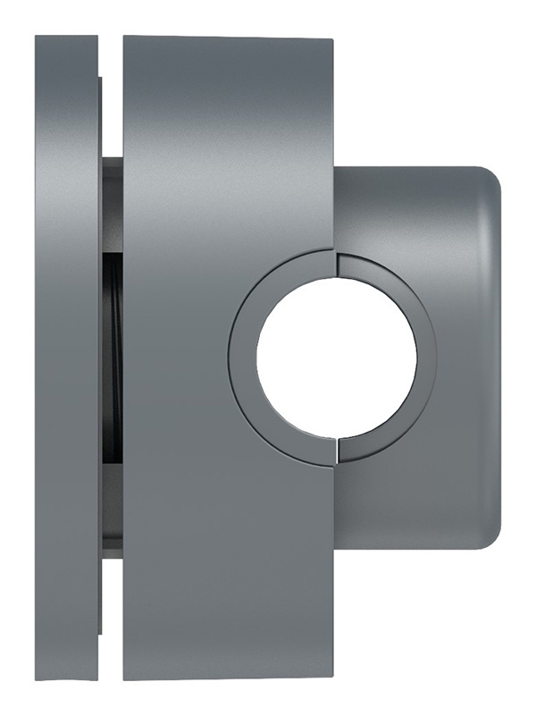 BRENK-fix® Halter Ø 50mm- Kunststoff- anthrazitgrau 4 Stueck-88-11BR-50AG.KS