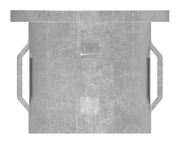 Stahlstopfen flach - fuer Rundrohr Ø 33-7x1-8-2-2 mm - Stahl S235JR- roh-30-2910.8