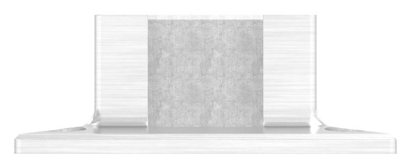 Wandbefestigung Edelstahl V2A fuer Quadratnutrohr 40 x 40 mm- geschliffen Korn 240-88-1160376.240
