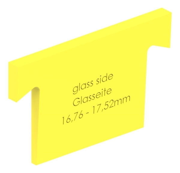 Keil - fuer Aluprofil - fuer Glas 16-76-17-52 mm-12-3087.6