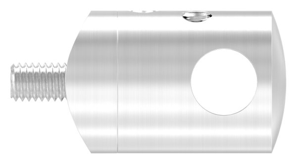Querstabhalter V2A Edelstahl – Anschluss 33-7 mm fuer Rundstaebe 10 mm zum Verbinden -Stoss- inkl- Schrauben-11-1041.4