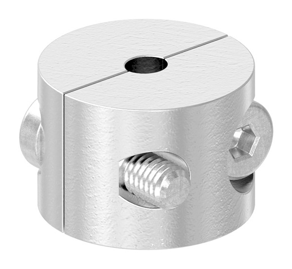 Rundklemme Edelstahl V4A fuer Seil Ø 3 mm 2-teilig-88.11100072003