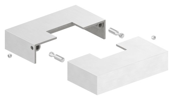 Abdeckrosette zweiteilig 109x109x25 mm fuer Vierkantrohr- 40x40 mm V2A-11-2534-ZT.4
