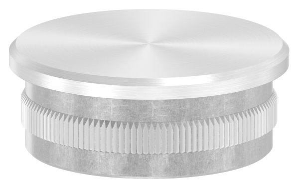 Rohrstopfen flach gegossen fuer Rundrohr- Ø 42-4x2 mm V4A-11-5401-A.1