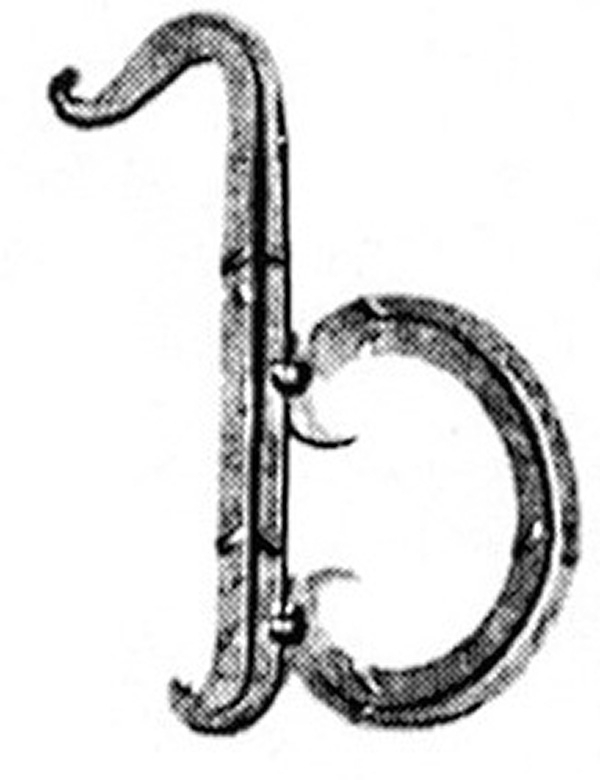 Buchstabe b - Klein - 100x80 mm - Stahl -Roh- S235JR-30-3147.8