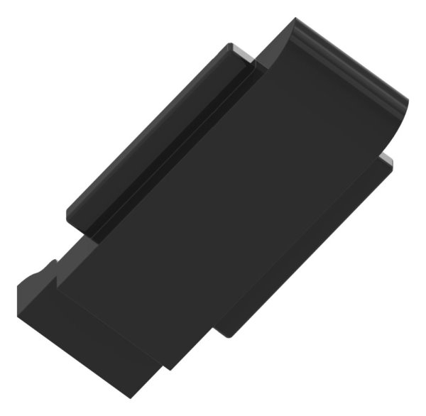 Sicherungsboden Zinkdruckguss fuer Modell 14- 52 x 52 x 32-5 mm RAL 9005 matt-88-1114-BODEN-ZN0.9005