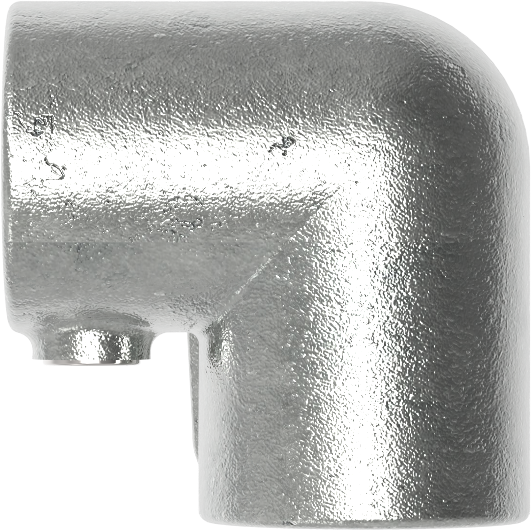 Rohrverbinder Dreiweg-Eckstueck 90° Ø 17-2 mm -3-8- - Temperguss verzinkt - 128S17-128S17