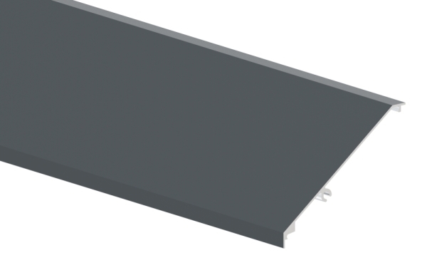 Vordachabdeckung Aluminium L = 3000 mm pulverbeschichtet RAL 7016 fuer eleganza canopy-88-11VDE-AB-3000.7016