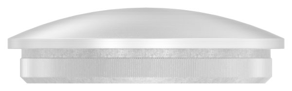 Einsteckkappe V2A fuer Rohr Ø 40x2-0 mm- leicht gewoelbt- mit Raendelung-11-6004.4