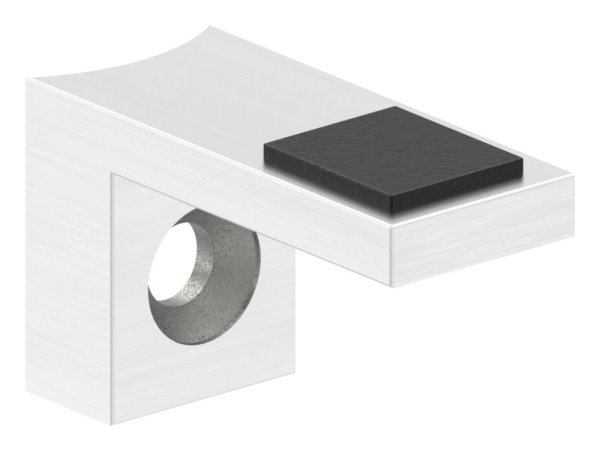 Halteboden mit Anschluss Ø 33-7 mm - Edelstahl V2A-88-1160500-240.34