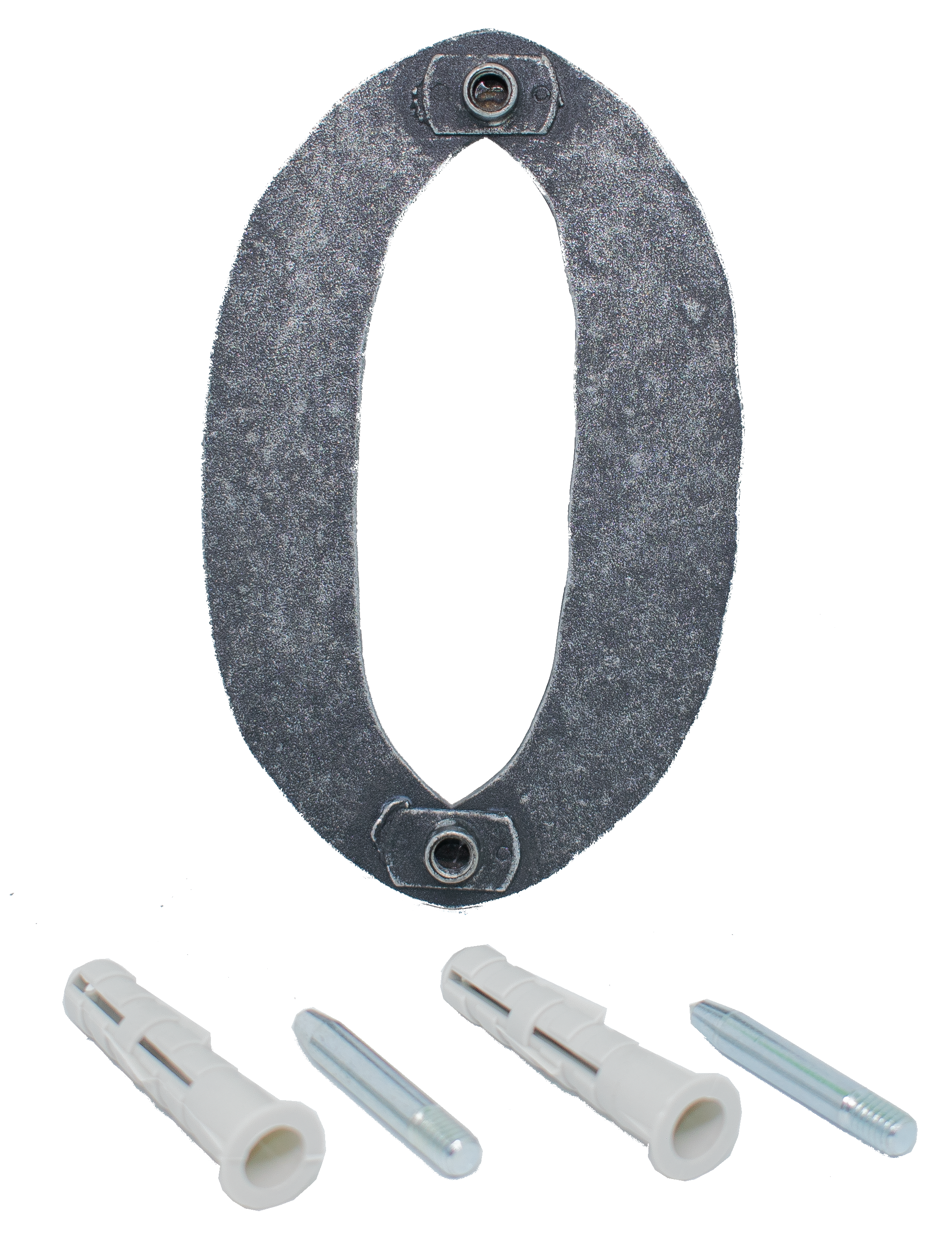 Hausnummer 0 - 9 - Abmessung- 12x8 cm - Material- 4 mm gehaemmert - Stahl -Roh- S235JR-30.3110