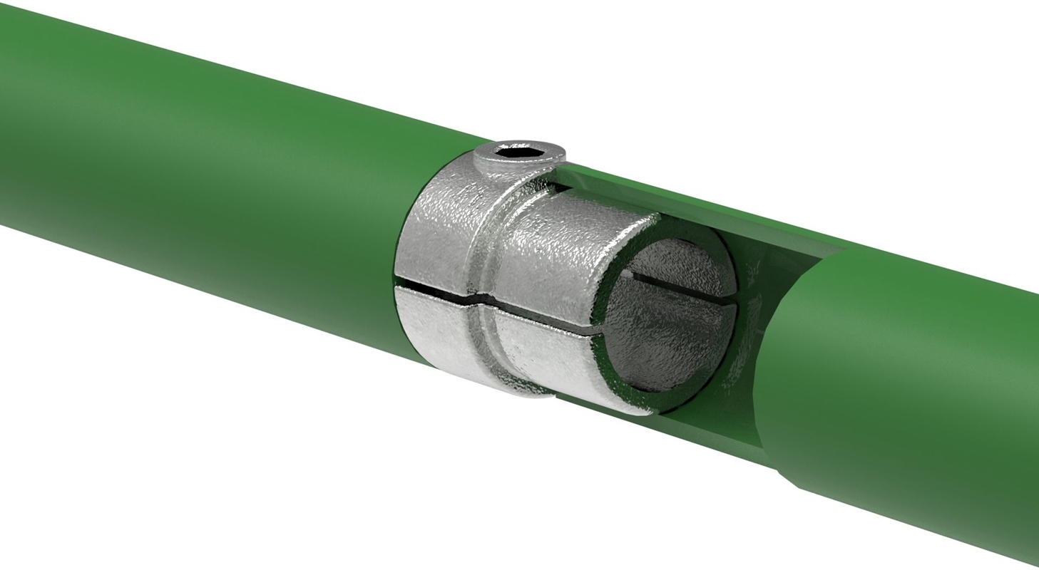 Rohrverbinder - Verbindungsstueck innen - 150C42 - 42-4 mm - 1 1-4- - Feuerverzinkt u. Elektrogalvanisiert-150C42
