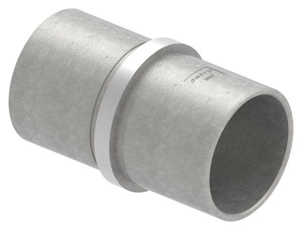 Steckverbinder V2A fuer Rohr Ø 40-0x2-0 mm- L 65 mm- mit Mittelsteg-88-1150042-240.40