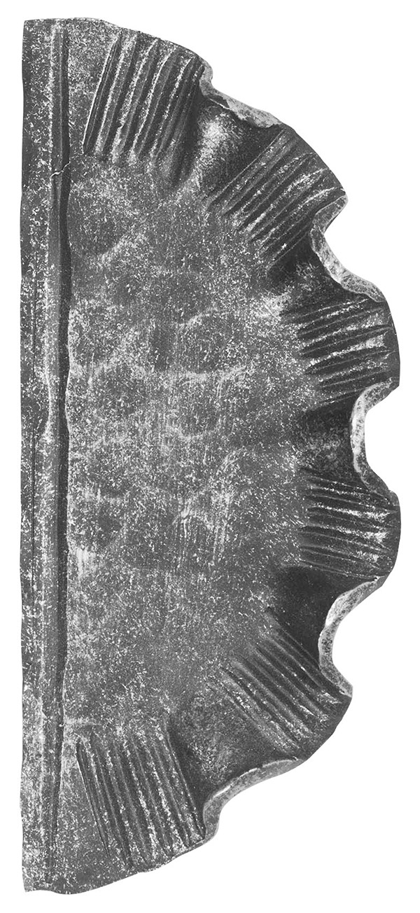 Schlossplatte rechts - Masse- 110x260x4 mm - ungelocht - Stahl S235JR- roh-30-3321.8