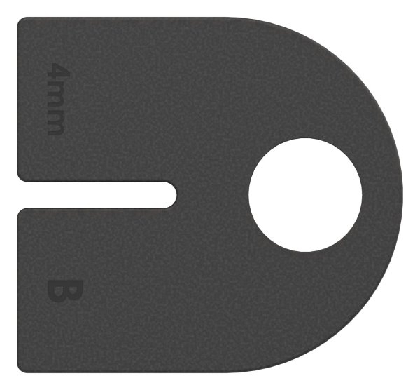 Gummieinlage Gummi fuer Glas 4-0 mm fuer halbrunde Glasklemme Modell 25- 1 Paar-88-112504.GU
