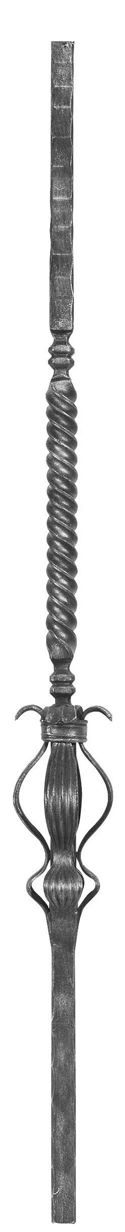 Anfangsstab - Laenge- 1100 mm - Material- 25x25 mm - Stahl S235JR- roh-30-1010.8