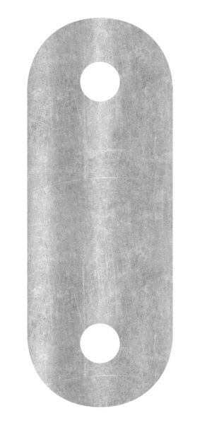 Handlaufanschlussplatte Stahl Ø 42-4 mm- 64 x 24 x 4 mm- ohne Mittelbohrung-88-1150223-ST.OL