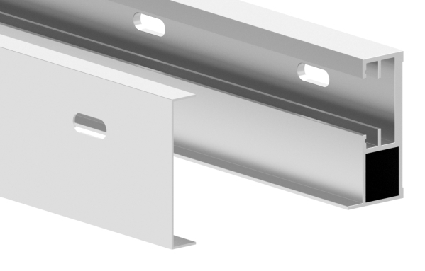 Vordach Profil-Set L = 1500 mm - 1405 mm fuer eleganza canopy System-88-11VDE-FLEX.1400