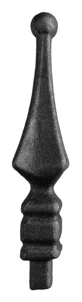 Zaunspitze - Hoehe- 140 mm - Material- 10x10 mm - Stahl S235JR- roh-30-2560.8