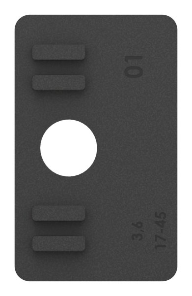 1 Paar Gummis zu Glasklemme 55x65x37-5 mm AbZ fuer 13-52 mm Glas VSG-10-3214ABZ.0