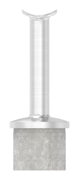 Rohrabschlussstopfen V4A fuer Rohr Ø 42-4 mm- Stift Ø 14 mm fuer LED Handlauf-88-1160421-V4A-25.LED