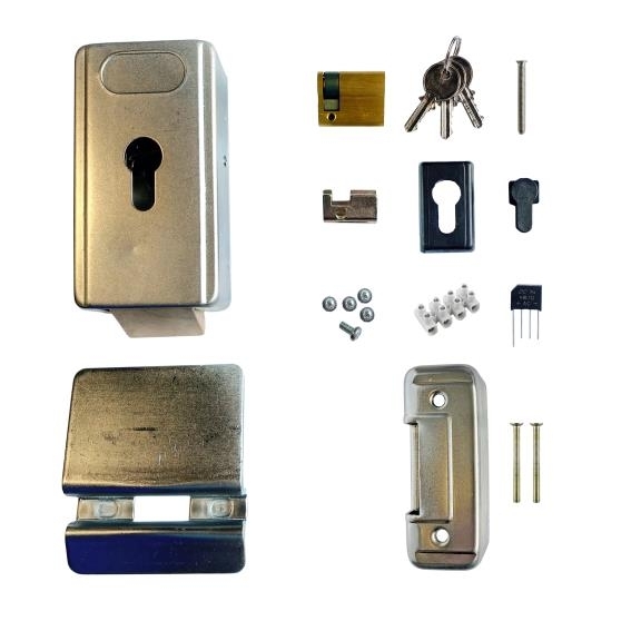 Elektroschloss fuer Fluegeltore und Drehtore als komplettes Set-89-11LOCK10-A.4