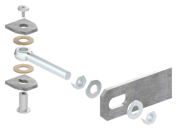 Torband M16- galvanisch verzinkt-88-11121-M16.C