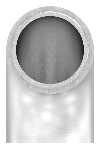 Endstueck 90° flach- fuer Rundrohr Ø 42-4x2-6 mm V2A-11-3691.4