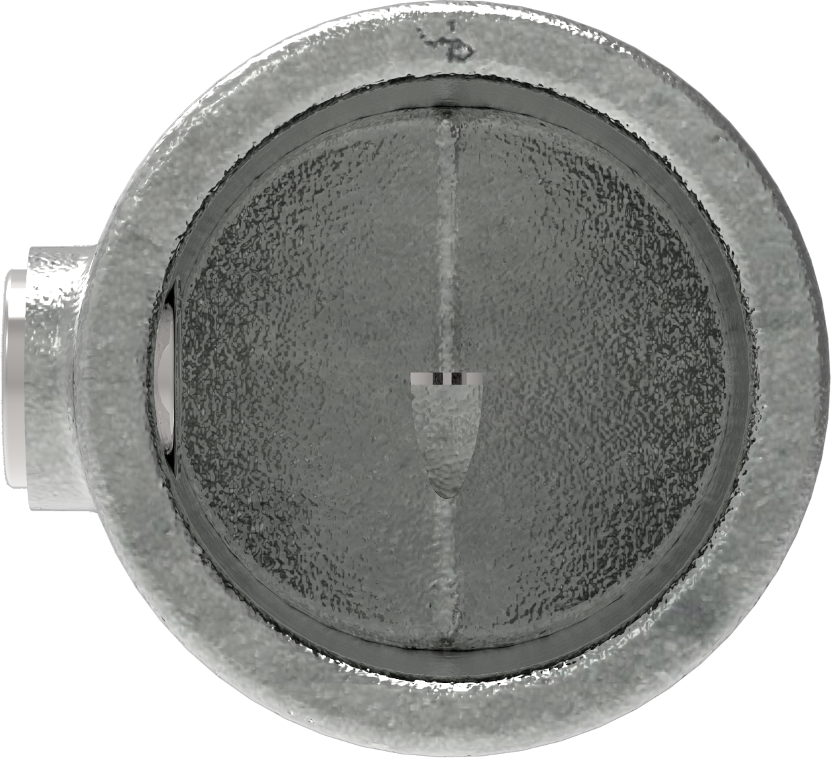 Rohrverbinder - Eckstueck verstellbar - 125HD48 - 48-3 mm - 1 1-2- - Feuerverzinkt u. Elektrogalvanisiert-125HD48