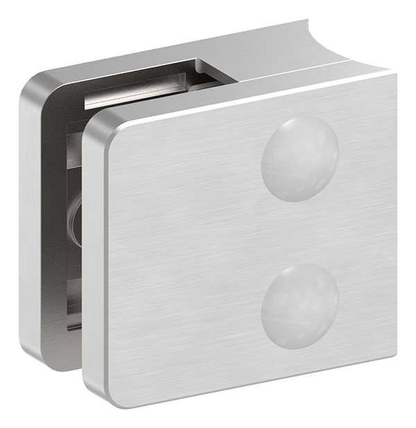 Glasklemme V2A 45 x 45 x 26 mm fuer Rohr 42-4 mm eckig AbZ-10-3042.4ABZ
