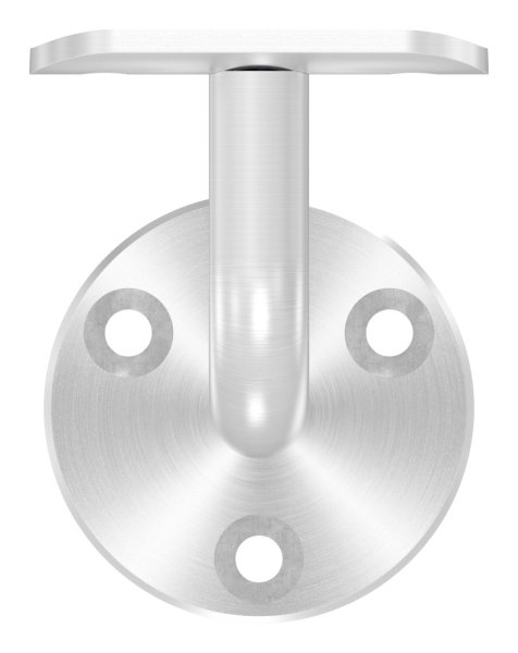 Handlaufhalter V2A fuer Rohr 42-4 mm Ronde 60x5 mm Wandabstand 74 mm ohne Kabeldurchfuehrung-88-1150226-240.42