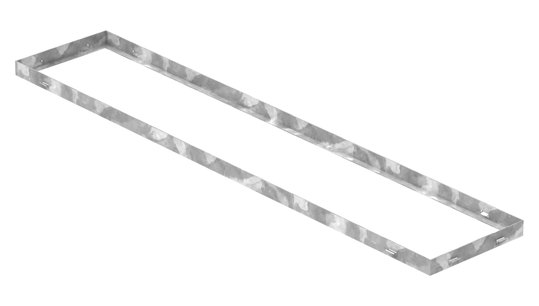 Zarge - Masse- 250x1250x33 mm - fuer Rosthoehe 30 mm - aus S235JR -St37-2- bandverzinkt-23-2512530.7