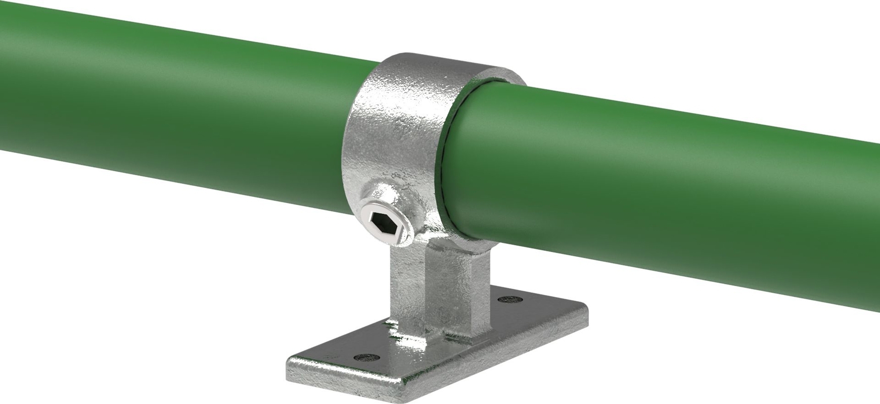 Rohrverbinder - Handlaufhalterung - 143D48 - 48-3 mm - 1 1-2- - Feuerverzinkt u. Elektrogalvanisiert-143D48