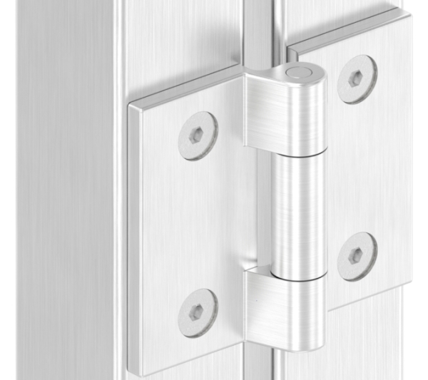 Anschraubscharnier fuer flache Profile- V4A-88-1156520-V4A.00