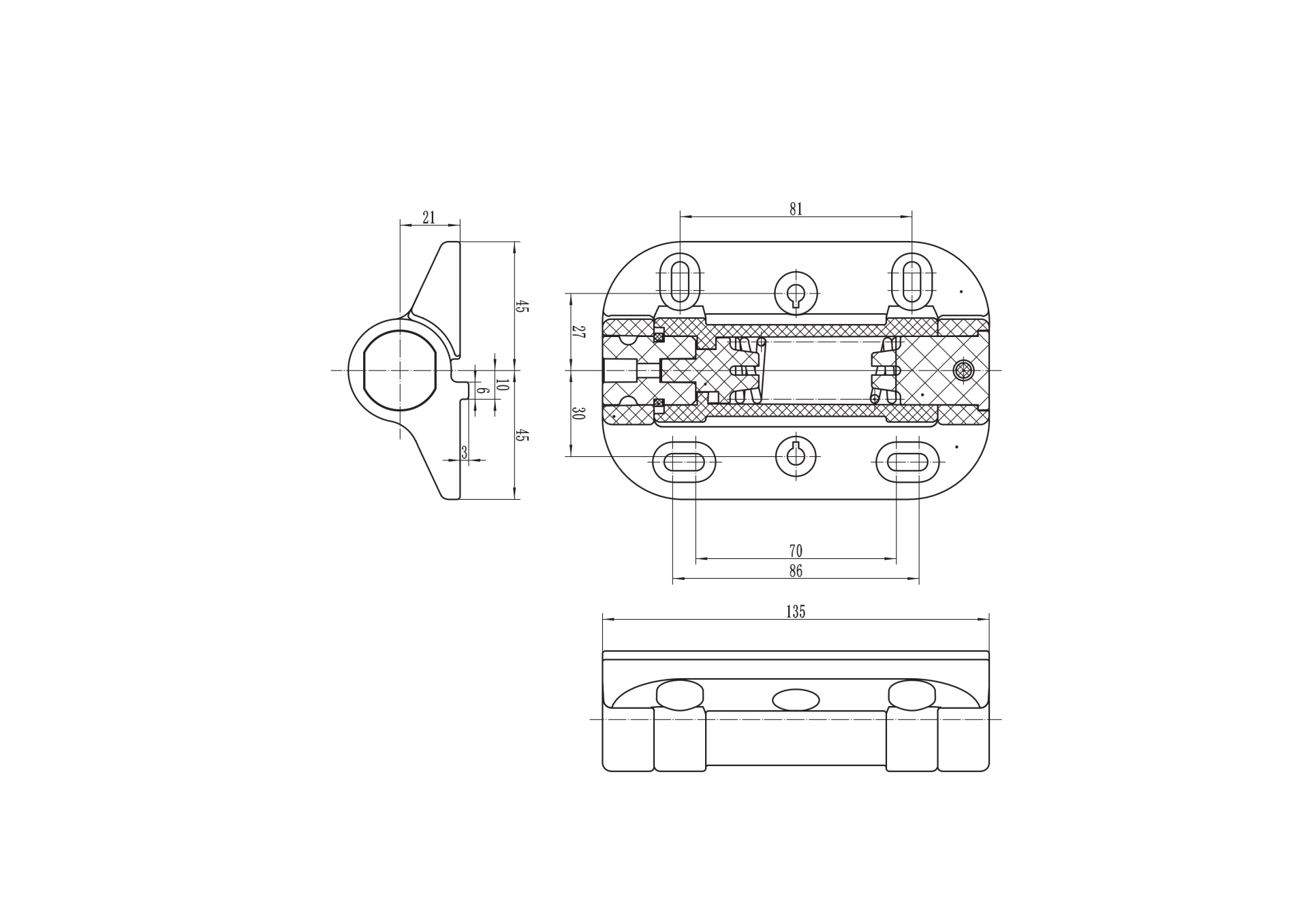 Torband Kunststoff fuer schwere Tore bis 480 kg mit einstellbarer Feder-89-11D1905G135-A.4