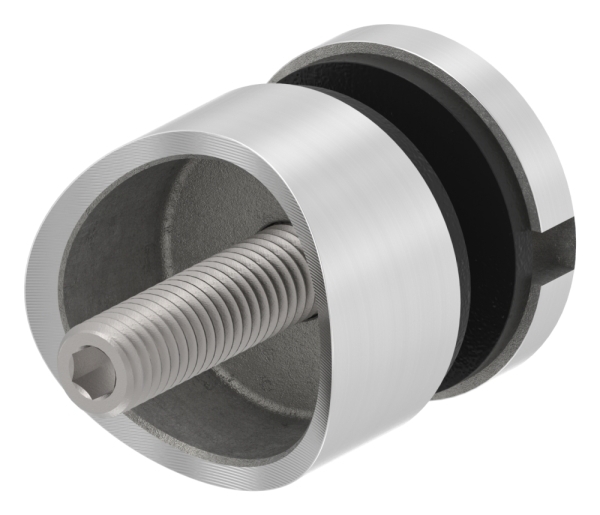 Glaspunkthalter Ø 30 mm- V2A- Anschluss- Rohr Ø 48-3 mm-88-1160191-240.48