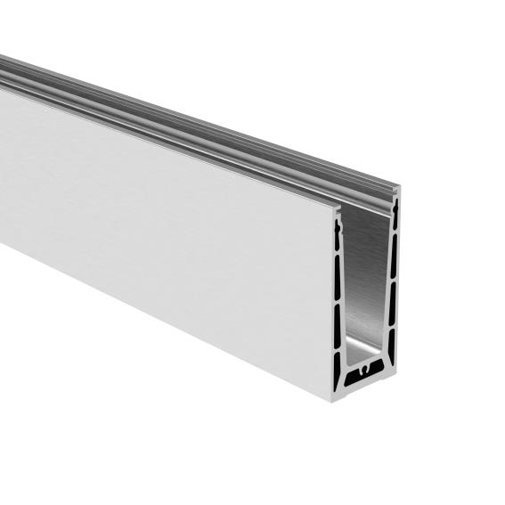 Aluprofil Aluminium 130x60 mm 6000 mm Oberverankerung Ganzglasgelaender-89-11AL0004PRO6000SE-A.4