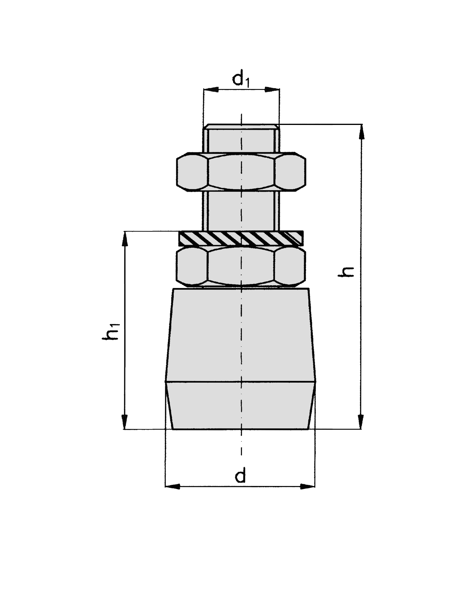 Bodenfuehrungsrolle Schiebetor MEA verzinkt Ø 32 mm 10336231-60-0016.10
