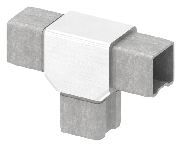 T-Verbinder V4A fuer 30x30x2 mm Rohr zum Stecken-88.1110133030
