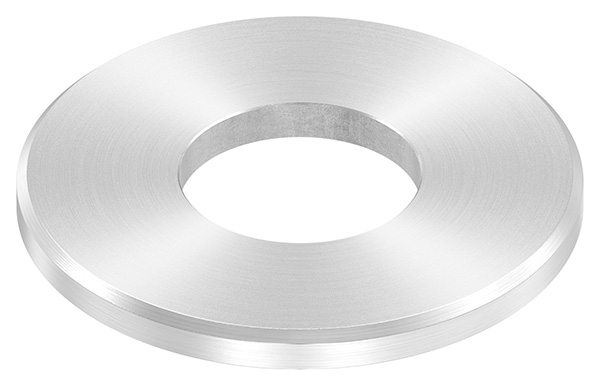 Ankerplatte Masse- 80x6 mm Rundschliff - Fase und Mittelbohrung V2A-11-2268RF.4