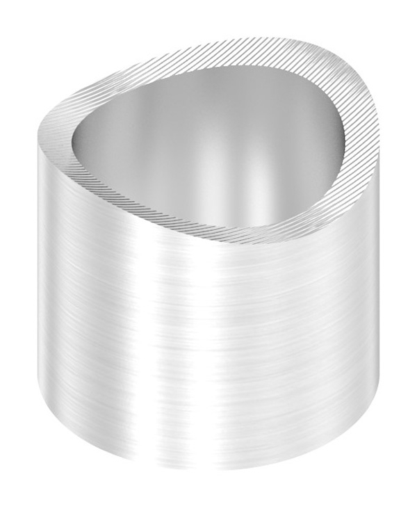 Distanzhuelse Edelstahl V2A L = 15 mm fuer Rohr Ø 42-4 mm einseitig ausgefraest-88-1150132.DH15