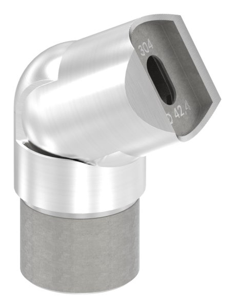 Gelenkstueck V2A fuer Rohr 42-4 x 2-0 mm zum Anschrauben geschliffen K240-88-1156257-320.42