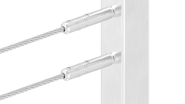 Gewindeterminal zur Selbstmontage - Fuer Seil- Ø 6 mm - mit Aussengewinde - V2A-11-2807.4