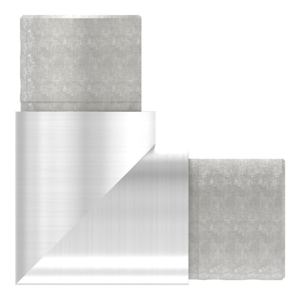 Rahmenecke 90° - vertikal - fuer Nutrohr Ø 48-3 mm - V4A-12-2316.1