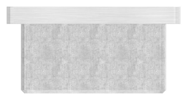 Endkappe fuer Rohr 50x50x4-0 mm mit M8 zum Kleben V4A-11-2424.1