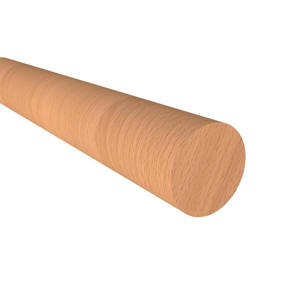 Holzhandlauf Buche roh Ø 42 mm L=2500 mm fuer Gelaender-89-11WBD42L2500-A.4