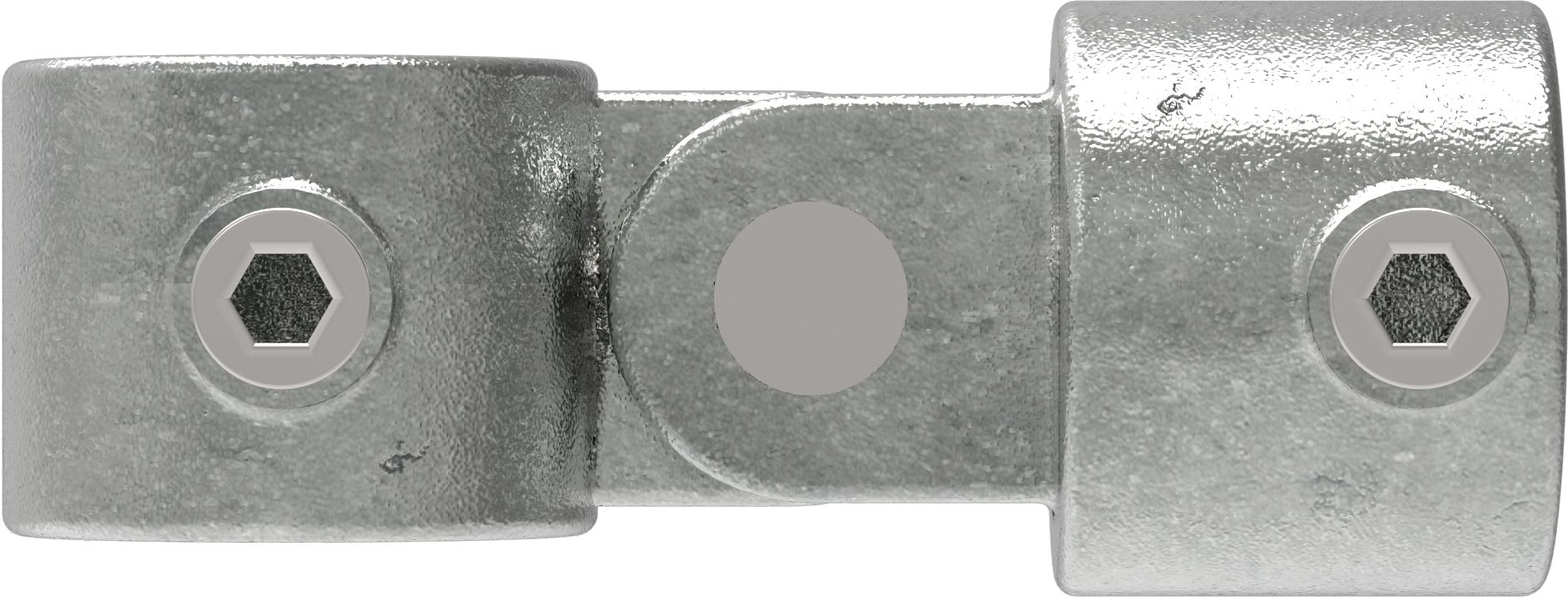 Rohrverbinder Gelenkstueck einfach Ø 60-3 mm -2- - Temperguss verzinkt - 173E60-173E60