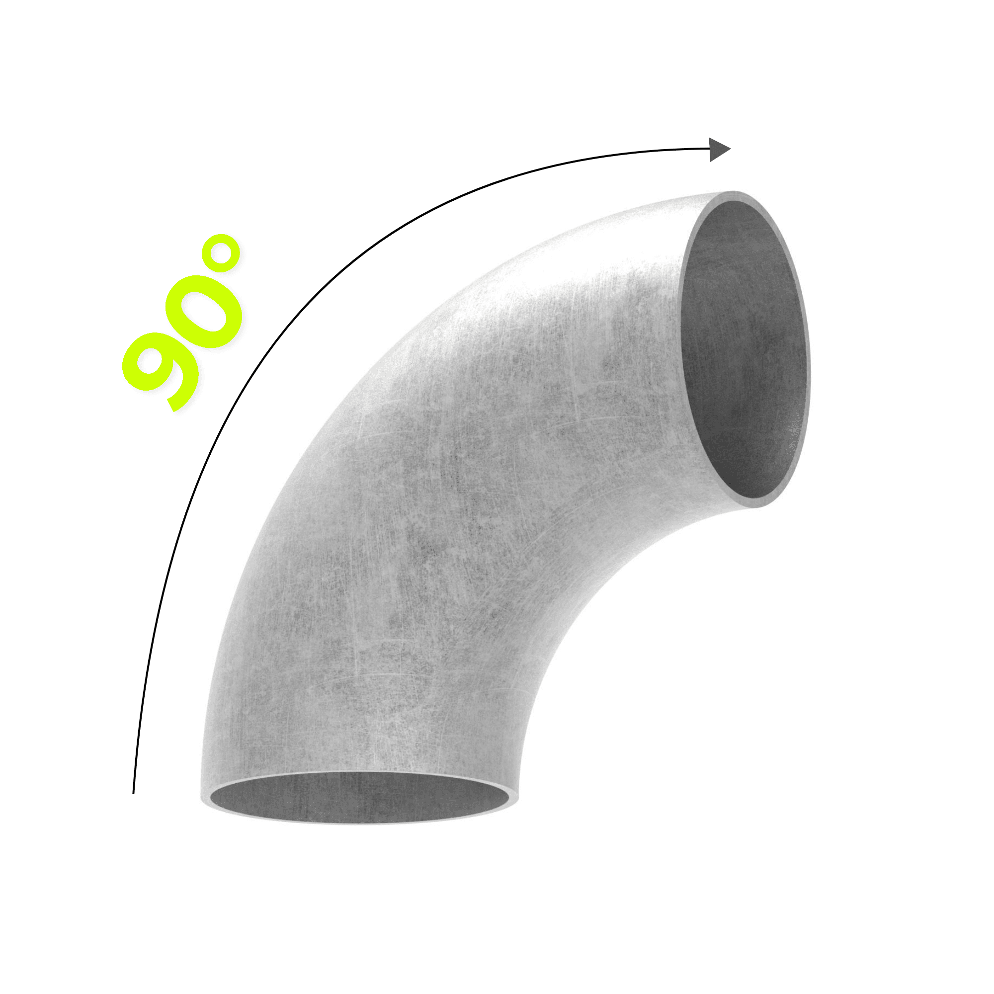 90° Rohrbögen Bauart 3 | Standard Radius