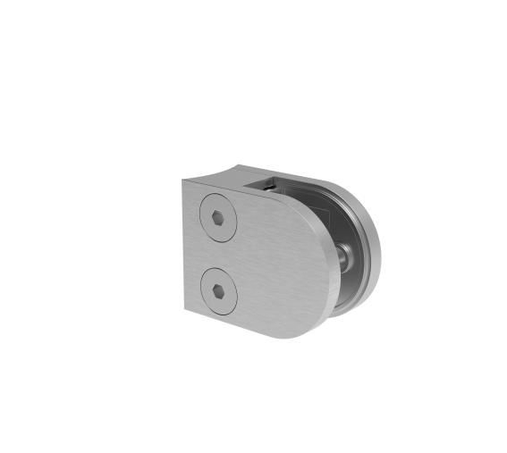 Glasklemme Edelstahl AISI 304 fuer Glas 6-8-4 mm Pfosten D42-4 mm Schliff-89-11A2800042-A.4