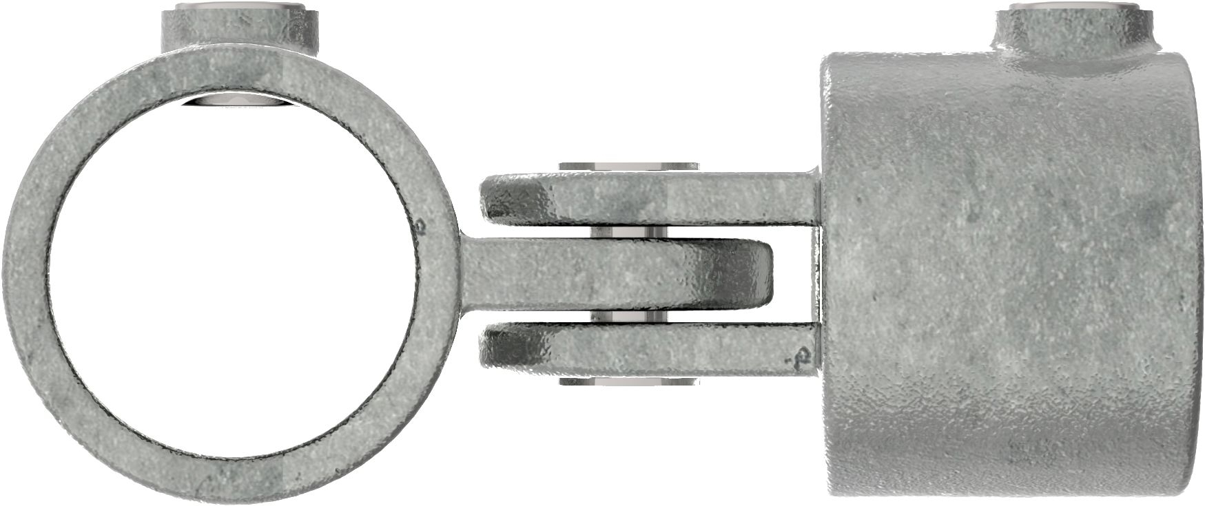 Rohrverbinder - Gelenkstueck einfach - 173B34 - 33-7 mm - 1- - Feuerverzinkt u. Elektrogalvanisiert-173B34